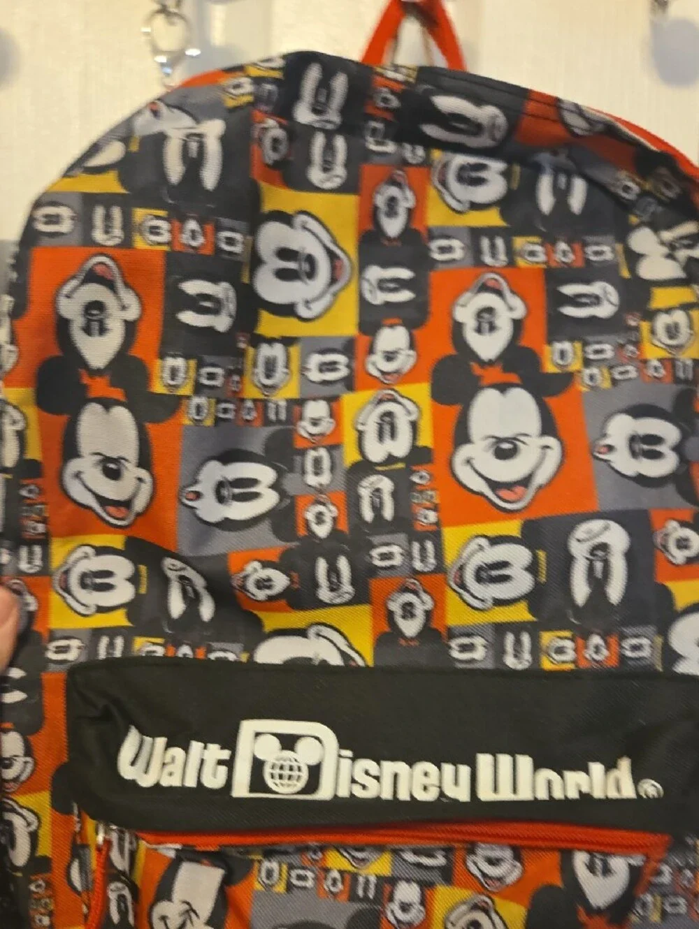 Disney Kids Backpack in Black, Red, White & Orange